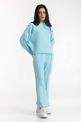 Aqua Embroidered Sweatpants  224-212-088